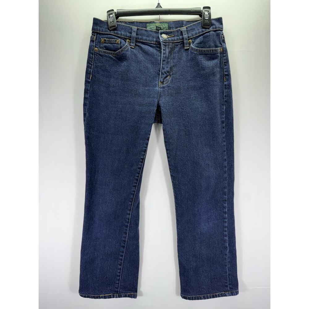 Vintage‎ RALPH LAUREN Green Label Dark Wash Denim Women’s Petite 6